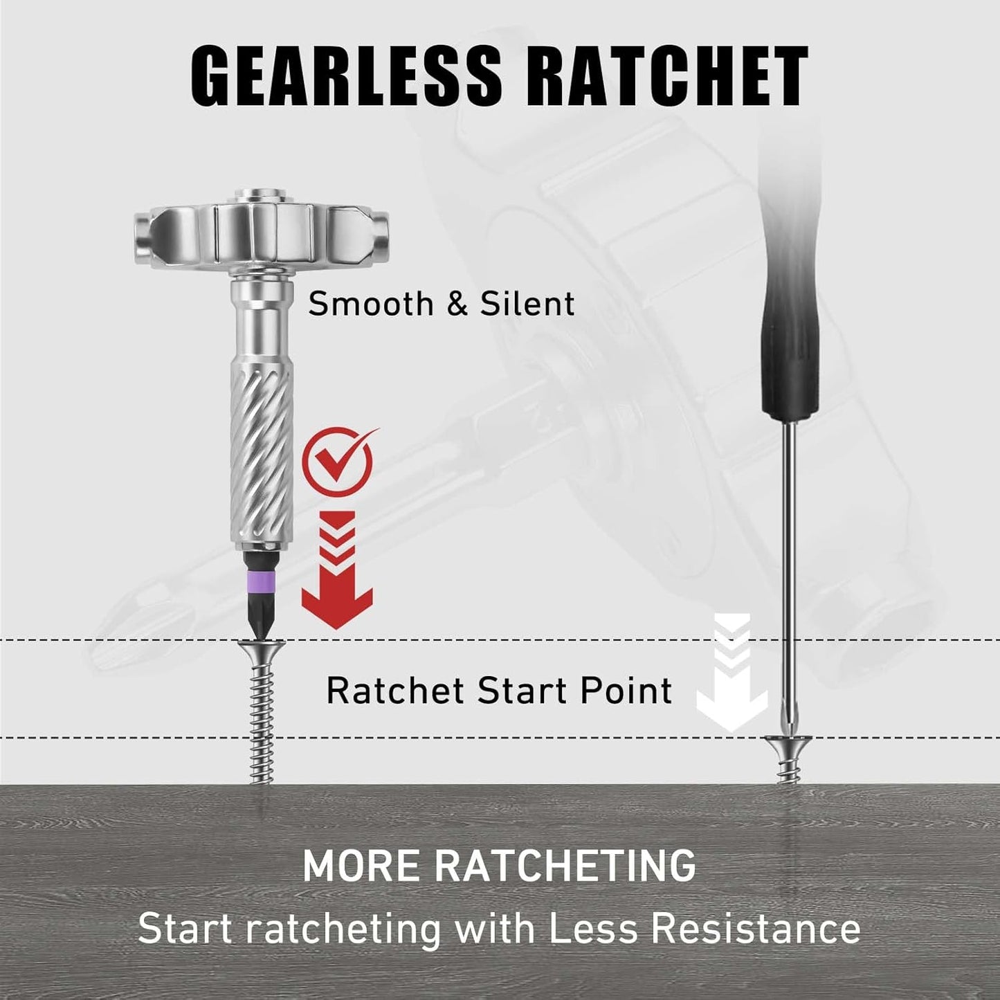66-in-1 Ratchet Screwdriver Set – Magnetic S2 Steel Bits with Flexible Shaft