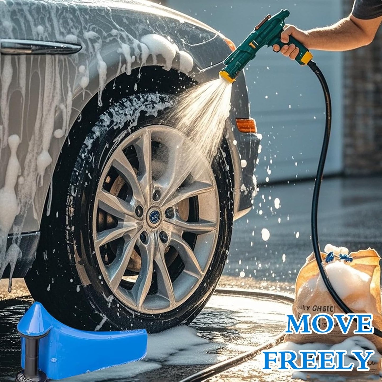 Car Hose Guide Rollers – 4pcs Anti-Snag Wash Tool Set