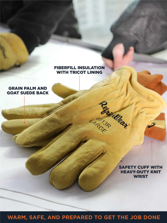 Insulated Goatskin Leather Glove