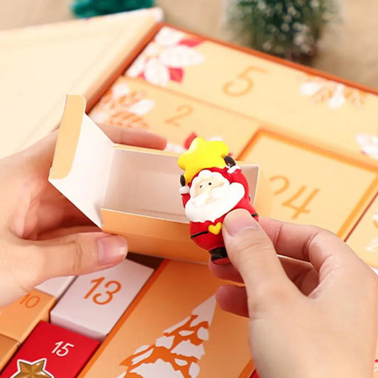 24 Pcs Fillable Christmas Countdown Calendar Boxes – Empty Advent Gift Boxes for Holiday Surprises