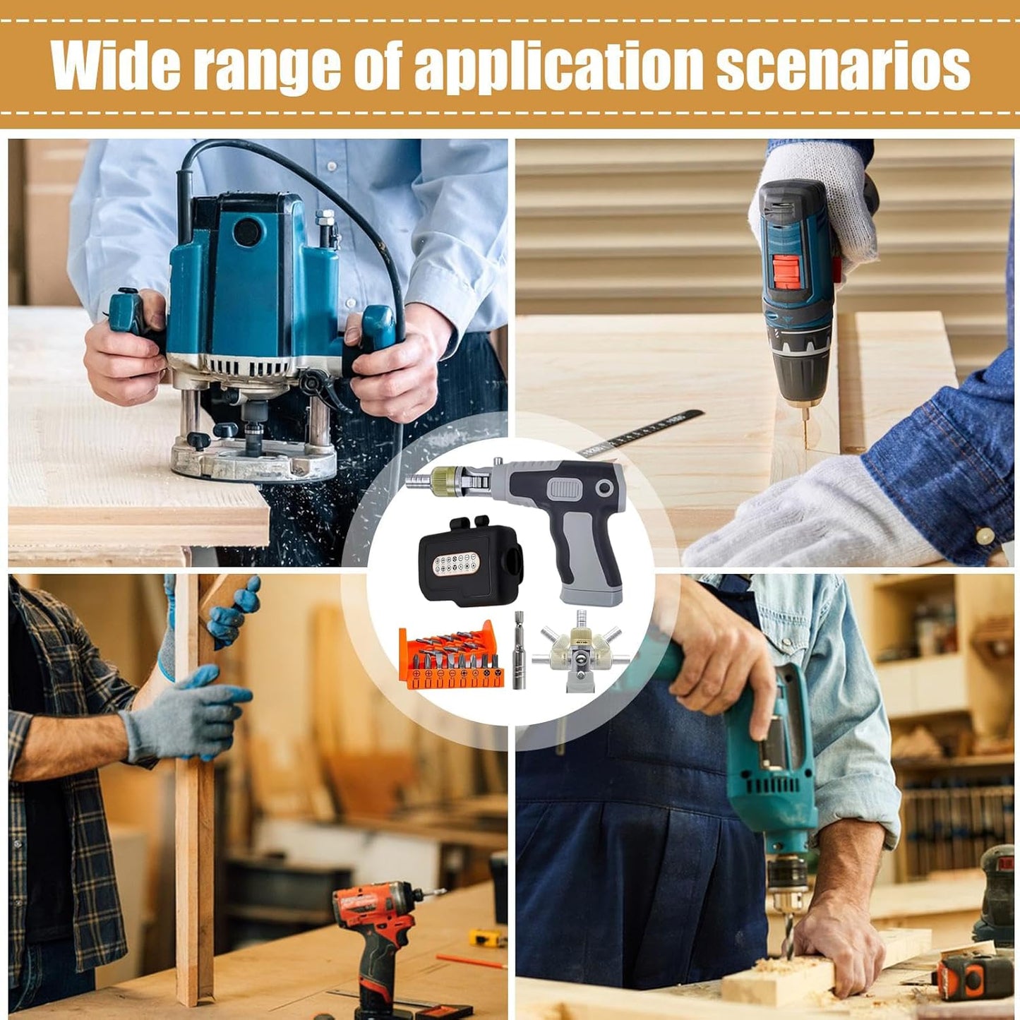 16-in-1 Ratchet Screwdriver Set – Adjustable 180° Rotation & Hidden Bit Storage