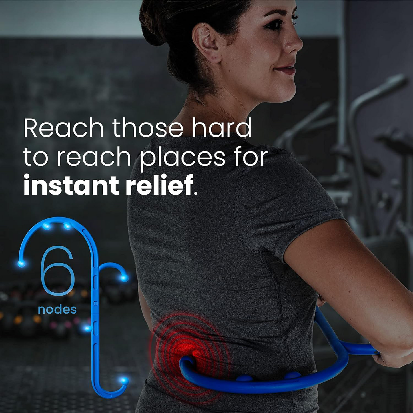 Back & Neck Massager – Trigger Point Massage Tool for Pain Relief